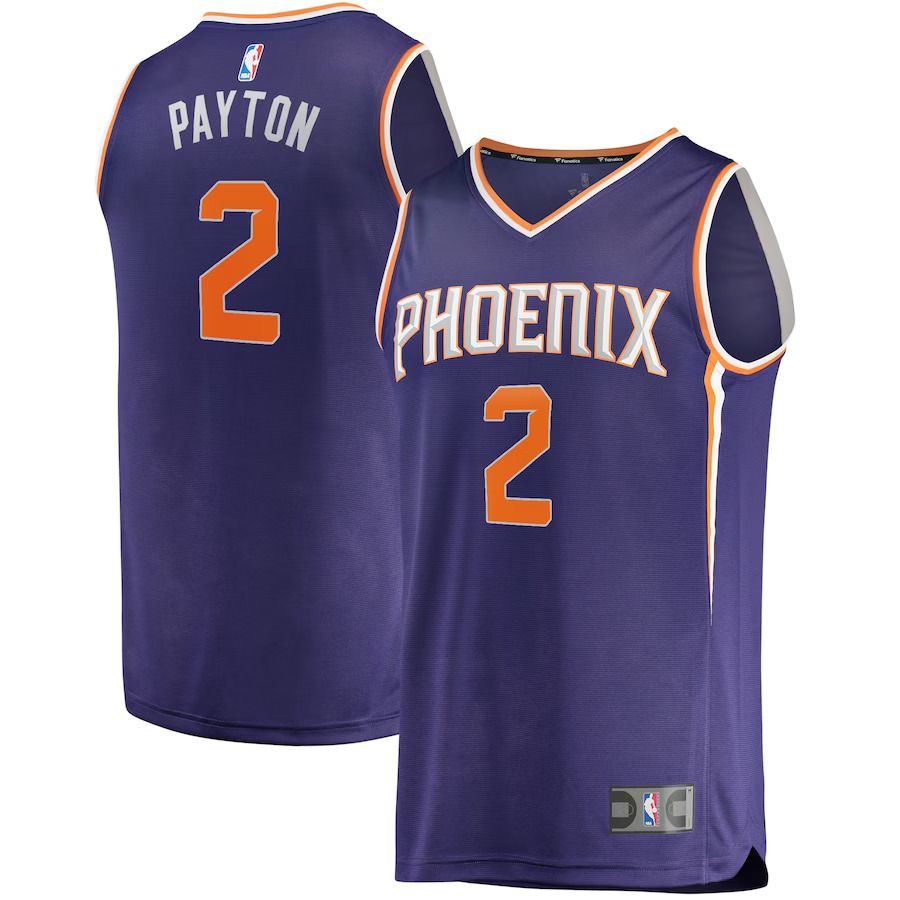 Men Phoenix Suns #2 Elfrid Payton Fanatics Branded Purple Icon Edition Fast Break Replica NBA Jersey->->NBA Jersey